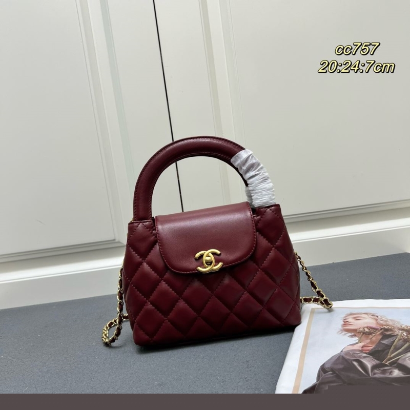 Ch*el top handle bags